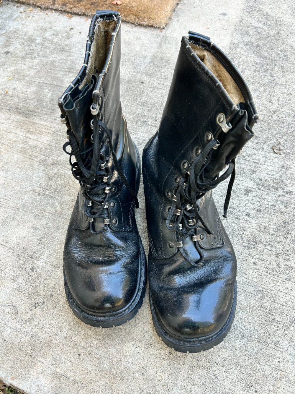 Vintage German Military Combat Boots Size 11 - Vibram Soles